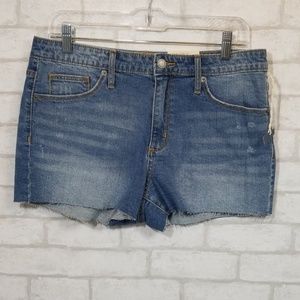 Universal thread high- rise shortie shorts size 12